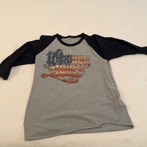 Gray and Black Whiskey Myers Concert  Raglan Shirt